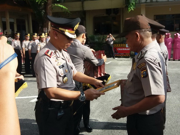 Kapolresta Pimpin Upacara Purna Bhakti Polri